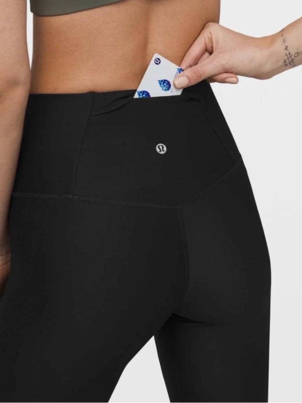 LULULEMON MAPPED OUT HIGH RISE TIGHT 28” | BLACK | Size 20 - Picture 4 of 8